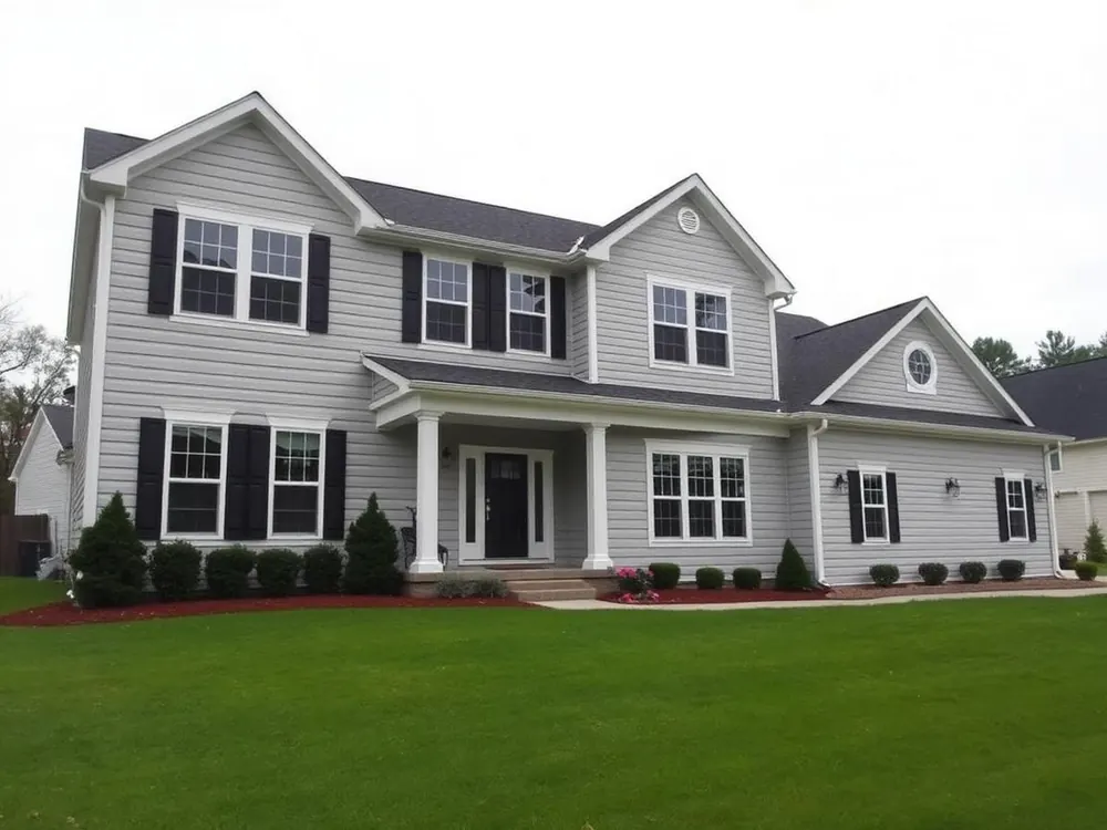 Danville, VA home exterior after siding replacement and new window installation
